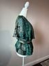 Guess 100% Polyester Paisley Floral Green Short Sleeve T-Shirt Size L - photo 11
