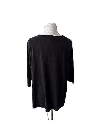Michael Kors Gold Shoulder Zipper Top Long Sleeve T-Shirt (view 2)