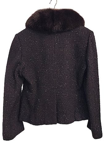 Marvin Richards sparkle Fox Fur Wool Blazer (view 2)