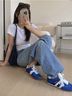 J/Slides Blue White Sneakers Size 7 - photo 3