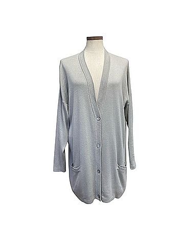 Linda Allard Ellen Tracy Silk Cardigan (view 1)