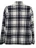 Calvin Klein 100% Polyester Plaid Black White Jacket Size S - photo 2
