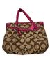 Coach Brown Pink Tote One size - photo 1