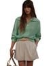 Varley 100% Cotton Multi Color Green Jacket Size L - photo 1