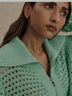 Varley 100% Cotton Multi Color Green Jacket Size L - photo 3