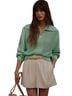 Varley 100% Cotton Green Jacket Size M - photo 1