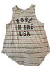 Grayson Threads Stripes White Red Tank Top Size M - photo 1