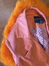 Etcetera Polka Dots Orange Pink Trenchcoat Size L - photo 5