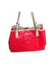Coach 100% Patent Leather Print Red Tan Shoulder Bag One size - photo 1