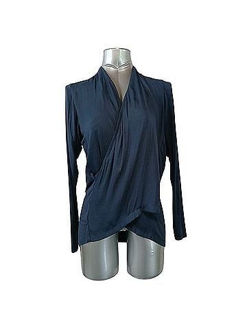 Dolan Wrap Front Draped Top Blouse (view 1)