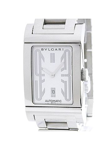 Bvlgari BVLGARI Rettangolo Stainless Steel Automatic Mens Watch RT45S Polished (view 1)