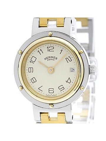 Hermès HERMES Clipper Gold Plated Steel Ladies Watch Polished (view 1)