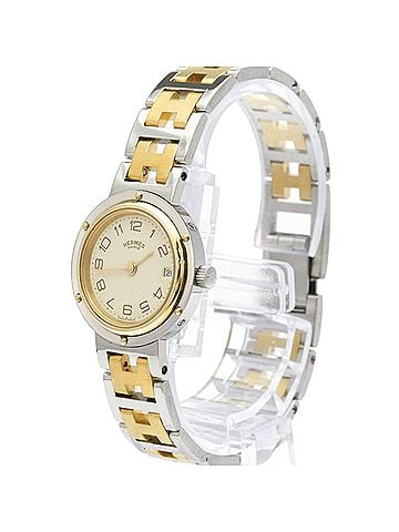 Hermès HERMES Clipper Gold Plated Steel Ladies Watch Polished (view 2)