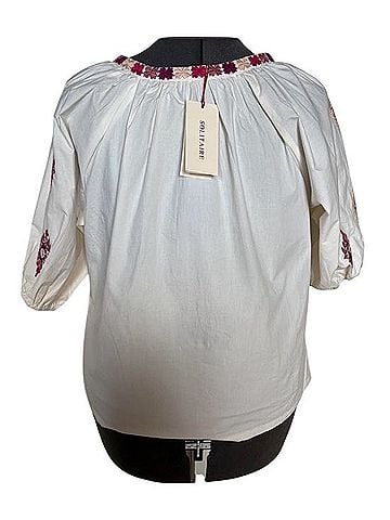 Solitaire 3/4 Sleeve Blouse (view 2)