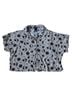 Hot Topic 100% Rayon Print Black White Short Sleeve Button-Down Shirt Size M - photo 7