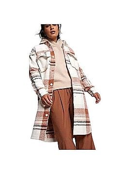 Calia by Carrie Underwood long plaid shacket Jacket (view 1)