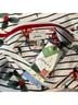 Joules Floral Stripes White Black Red Green Pink Long Sleeve Blouse Size 4 - photo 3