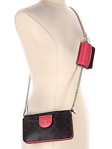 Coach Poppi with POUCH Leather Crossbody Bag (view 1)