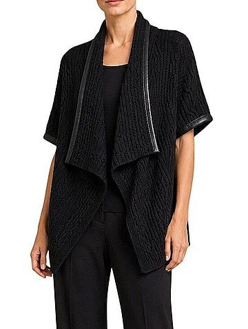St. John Waterfall Open Front Cardigan Cardigan (view 2)