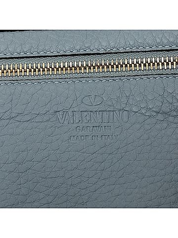 Valentino Small Leather Rockstud Trapeze Satchel (view 2)