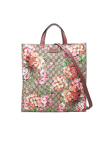 Gucci GG Supreme Blooms Convertible Tote (view 1)