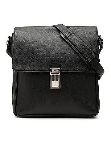 Prada Saffiano Buckle Messenger Bag (view 1)