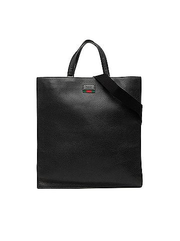 Gucci Grained Calfskin Web Vertical Tote (view 1)