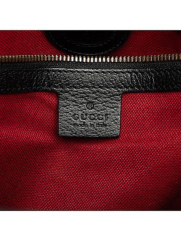 Gucci Grained Calfskin Web Vertical Tote (view 2)