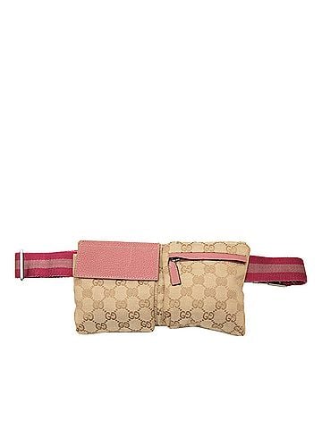 Gucci GG Canvas Web Double Pocket Belt Bag (view 1)