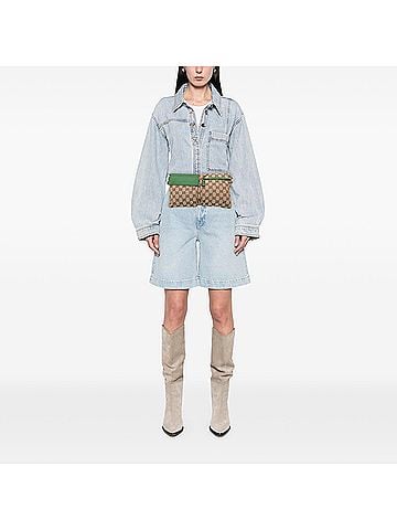 Gucci GG Canvas Web Double Pocket Belt Bag (view 2)