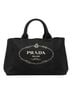 Prada 100% Canvas Black Canvas Canapa Logo Tote One size - photo 1