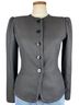 Armani Collezioni Solid Graphic Black Brown Blazer Size 6 - photo 1