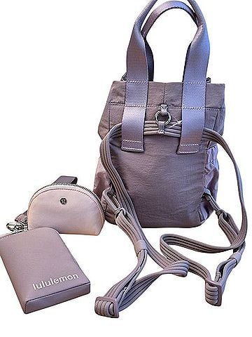 Lululemon Athletica SET Bucket Bag &amp; Dual Pouch Wristlet Backpack (view 2)