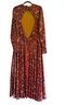 Free People Floral Red Orange Casual Dress Size XL - photo 2