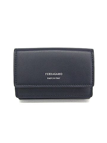 Salvatore Ferragamo Salvatore Ferragamo JL-66 1337 Men,Women Leather Wallet (tri-fold) Dark Navy (view 1)