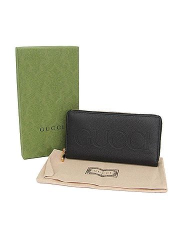 Gucci Gucci Logo 658691 Men,Women Leather Long Wallet (bi-fold) Black (view 2)