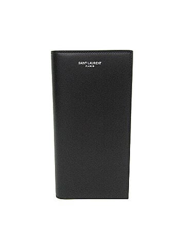 Saint Laurent Saint Laurent Classical Continental Wallet 396308 Men's Leather Long Wallet (bi-fold) Black (view 1)