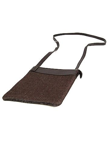 Bvlgari Bvlgari Logomania Crossbody Small Pouch Women's Denim,Leather Pouch,Shoulder Bag Brown (view 2)