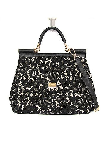 Dolce & Gabbana Dolce &amp; Gabbana Sicily BB4382 Women's Hemp,Cotton Handbag,Shoulder Bag Black,Light Beige (view 1)
