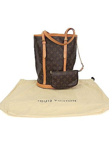 Louis Vuitton Louis Vuitton Monogram Bucket GM M42236 Women's Shoulder Bag Brown (view 2)