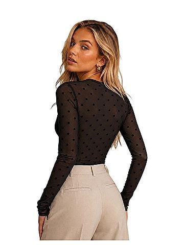 Alice + Olivia Long Sleeve Top (view 2)