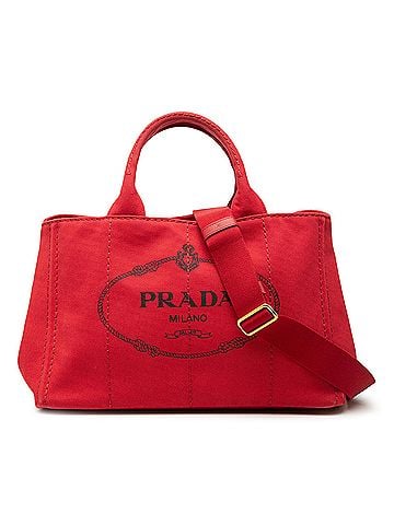 Prada Canvas Canapa Logo Tote (view 1)
