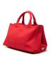 Prada 100% Canvas Red Canvas Canapa Logo Tote One size - photo 3