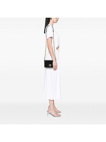 Gucci Dollar Calfskin Interlocking G Wallet on Chain (view 2)