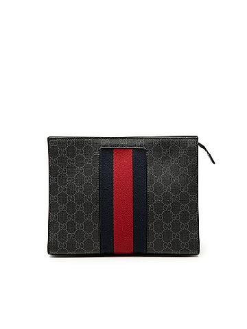 Gucci GG Supreme Web Clutch (view 1)