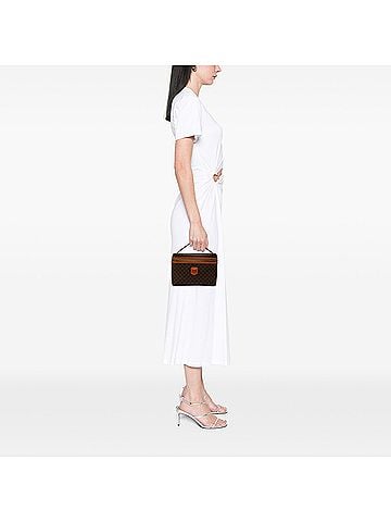 Céline Macadam Coated Canvas Vanity Bag (view 2)