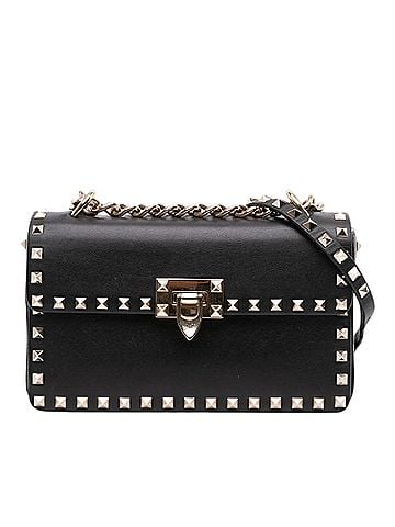 Valentino Small Leather Rockstud Flip Lock Chain Crossbody (view 1)
