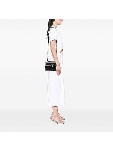 Valentino Small Leather Rockstud Flip Lock Chain Crossbody (view 2)