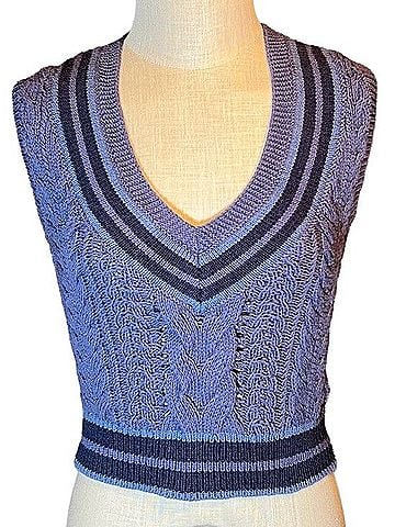 Rag & Bone Cable Knit V-Neck Sweater Vest Sweater Vest (view 1)