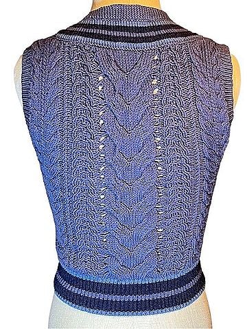 Rag & Bone Cable Knit V-Neck Sweater Vest Sweater Vest (view 2)